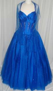Ball Gown Quinceanera Dress Prom Pageant Royal Blue 16  