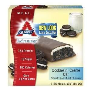 Atkins Advnt Bar 5Pk Cookies N Crm 8.5 oz (Pack Of 6)  
