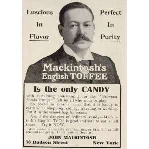   Mackintosh English Toffee Candy   Original Print Ad