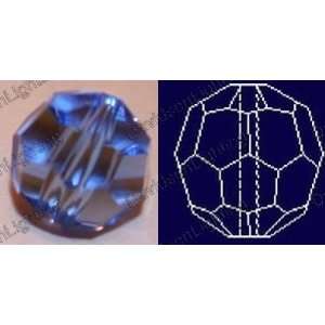  Crystal Sapphire Bead 30% Lead Color Faceted Sphere 10 mm 