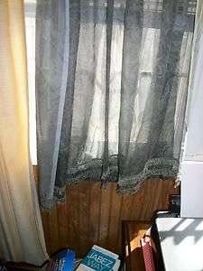SAGE GREEN SHEER WINDOW PANELS IN GREAT CONDITION  