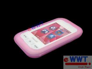 for Samsung C3300 Champ * Pink Silicon Cover Soft Case  
