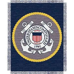 US Coast Guard Military Acrylic Triple Woven Jacquard Throw (017 Focus 