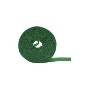   75 Wrap Strap 1 Roll, Green Hook & Loop Tie, Made in USA Electronics