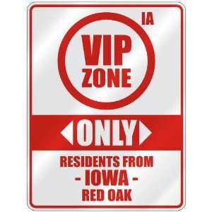   RESIDENTS FROM RED OAK  PARKING SIGN USA CITY IOWA