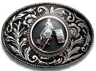 BARREL RACER RACING WESTERN BELT BUCKLE RODEO RIDER Made in the USA 