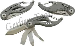 Gerber Curve Mini Multi Tool Knife Screwdrivers Carabiner Key Chain 