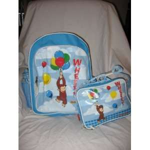 Curious George Backpack W/bottle Lunchbox  Toys & Games  