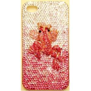  3D PINK FROG Crystal Case for iPhone 4S & 4 Verizon AT&T 