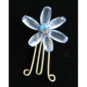   Set of 2 Handcrafted Pale Blue Paperclips (India)