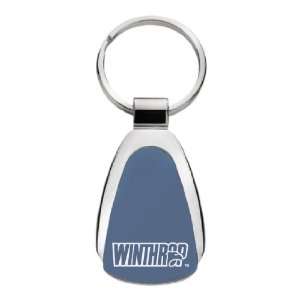 Winthrop University   Teardrop Keychain   Blue  Sports 