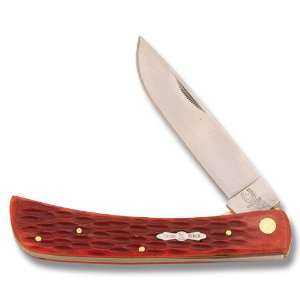 Rough Rider Knives 304 Work Linerlock Knife with Red Jigged Bone 