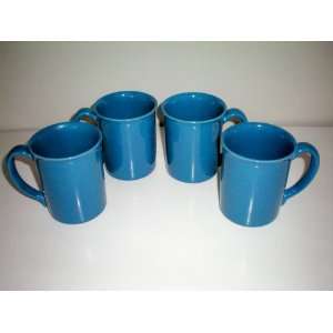  Corning Corelle Prego Dusty Blue Mugs    Set of 4 as shown 