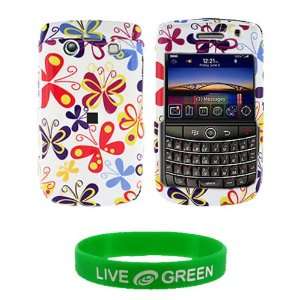 Color Butterfly Design Snap On Hard Case for RIM BlackBerry Bold 9700 