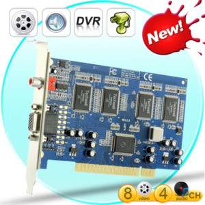 Video 4 Audio CH DVR Card + Motion Detection + Alarm  