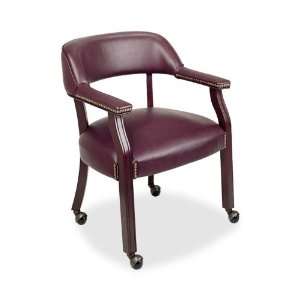  Lorell Traditional Captain Side Chair with Casters