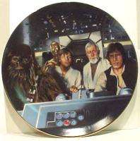 Star Wars Crew in Cockpit Ltd. Num. China Plate, 1986  