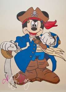 MICKEY hand painted wallpaper mural ~ Your choice  