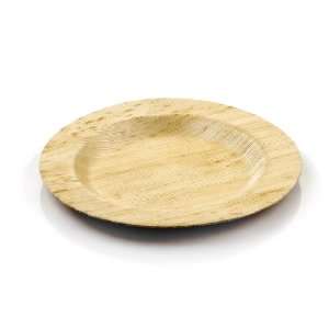 Restaurantware Bamboo Round Plate Medium, 100 Count Box  