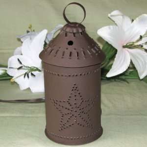  Punched Tin Lone Star Rustic Brown Scent Melt Warmer