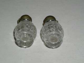 Vintage Salt and Pepper Shakers, Crystal  