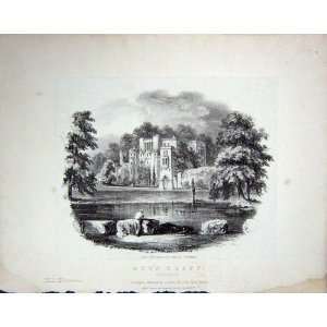   1850 Brandard Engraving View GuyS Cliff Mill Castle
