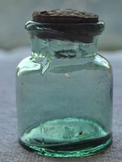   Imperial Russia Pharmacy Apotheca Balm Jar Original Cork Thick Glass