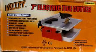 New Valley 7 Electric Tile Cutter #ETTC 07  