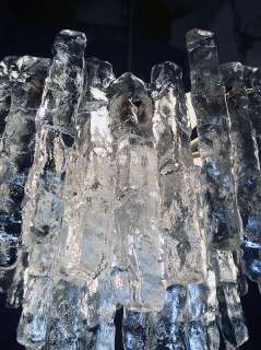 60s JT Kalmar ice block chandelier  