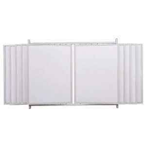  Swinging Panel Wall Display   White Matboard   20 Panel 