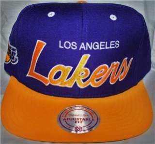 Mitchell & Ness Lakers Hardwood Classics Snapback Hat  