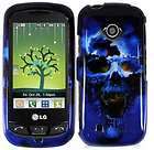 Skull Tracfone LG 505C Faceplate Snap on Protective Phone Cover Hard 