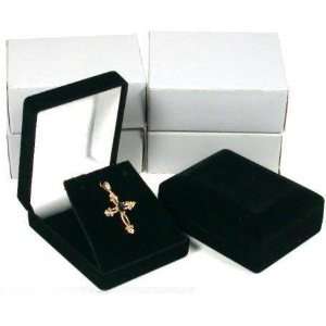 Necklace Pendant Gift Boxes Jewelry Displays Black 