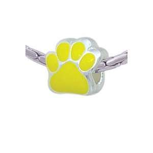  BT1069 tlf   Large Yellow Paw   Triple Silver Plated Large 