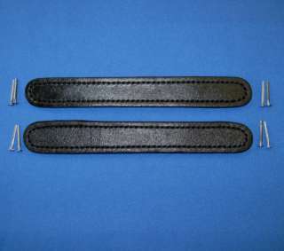 ANTIQUE TRUNK  LEATHER HANDLES  Replacement # 2 BLACK  