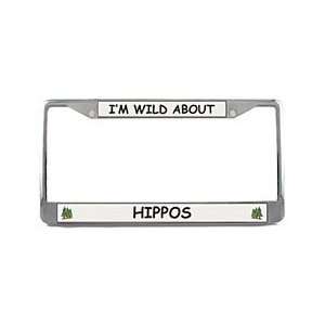  Hippopotamus License Plate Frame