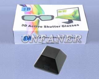 pair of New 3D Active Shutter TV Glasses with IR emitter  