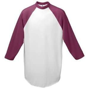Augusta Athletic Wear Baseball Jersey WHITE/ MAROON AS  