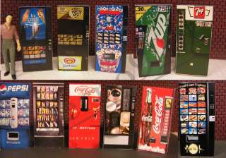 Complete Set Of all our Vending Machines 143 (O) Scale miniature 