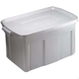 NEWELL RUBBERMAID HOME 31Gal Roughneck Storage Box , 2244Cpsteel at 