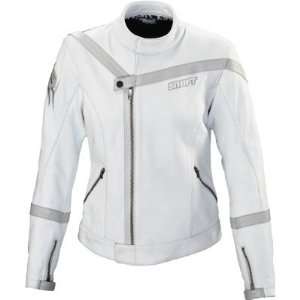  Fox Racing SHIFT Womens Viper Leather Jacket White L 