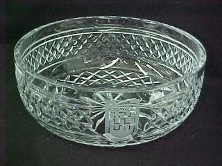 Waterford Crystal Console Fruit Bowl Ltd Edition 1988  