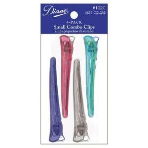    Diane Combo Clips Assorted Colors, Small, 3.75 Inch Beauty