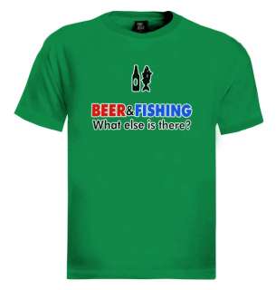 New beer and fishing men T shirt funny humor drinking gift tee s xxl 
