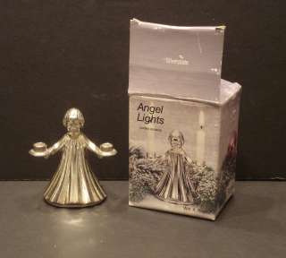 Silverplate Wm. Rogers Christmas Angel Candleholder  