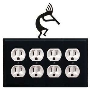  Kokopelli   Quad. Outlet Electric Cover