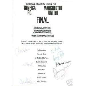 Manchester United Best Law Signed Team Original Signed Autographed 