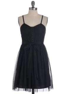 You and Ivy Dress in Black   Black, Party, 80s, Spaghetti Straps, Mid 