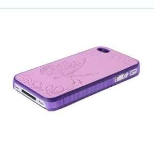   Cover/ Shell with Pasted Covers for iPhone 4 (Purple) 