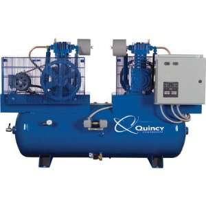    Quincy Air Compressor   Duplex, 5 HP, 460 Volt 3 Phase 